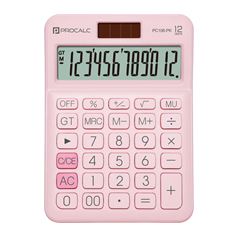 PC108-PK CALCULADORA DE MESA ROSA 12DIG